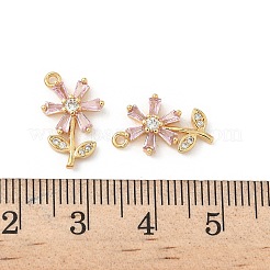 Colgante micropavé cubic zirconia de latón&nbsp;KK-C099-02G-02