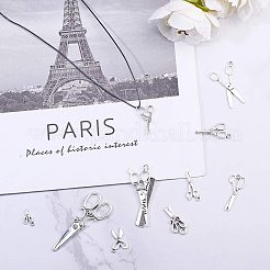 Pendentifs en alliage de style tibétain&nbsp;TIBEP-PH0004-87-WH