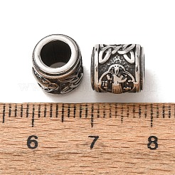 Perles européennes en acier inoxydable chirurgical 316&nbsp;SA-CBA7555-01AS-10