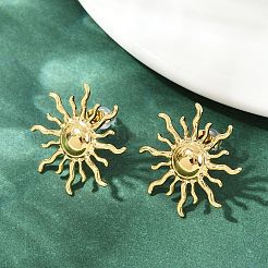 Серьги-гвоздики из нержавеющей стали 304&nbsp;EJEW-H164-01B-G