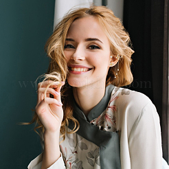 4 шт. серьги-клипсы с кристаллами в виде бабочек и цветов в 4 стилях EJEW-AN0001-01