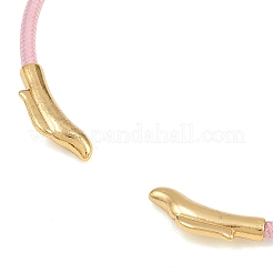 Braccialetti in filo d'acciaio intrecciato&nbsp;KK-CBA6056-02E-G