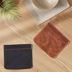 2 pochette à monnaie vintage en cuir&nbsp;AJEW-CL0005-02