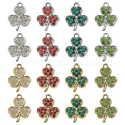 32 stücke 8 stile legierung strass anhänger&nbsp;ALRI-TA0001-45