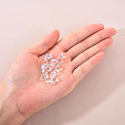 Прозрачные брызги окрашенные стеклянные подвески&nbsp;GLAA-YW0001-16