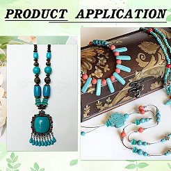 530 шт. синтетические бирюзовые бусины 4-х размеров&nbsp;G-AR0006-11A