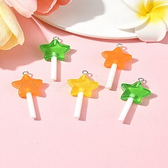 5 шт. подвески из прозрачной искусственной пищевой смолы&nbsp;FIND-FS0002-92