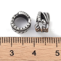 Европейские бусины из хирургической нержавеющей стали 316 STAS-P362-08AS-02