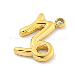 Pendentifs en acier inoxydable 304 plaqués or véritable 18 carat avec placage sous vide PVD&nbsp;STAS-L278-002G-10