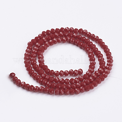 Chapelets de perle en verre imitation jade&nbsp;GLAA-F001-3x2mm-29