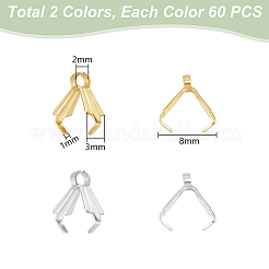 120 шт. 2 цвета 316 хирургическая нержавеющая сталь подвесные скобы STAS-UN0056-69