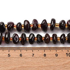 Гранат природный бисер нитей G-RM250109-A1