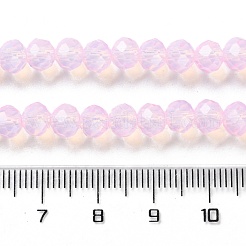Peinture de cuisson perles de verre transparentes brins&nbsp;DGLA-A034-J6MM-D09