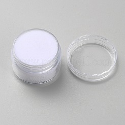 Scatole portaoggetti rotonde in plastica trasparente con diamanti sfusi con coperchio a vite e spugna all'interno&nbsp;CON-WH0088-48A-01