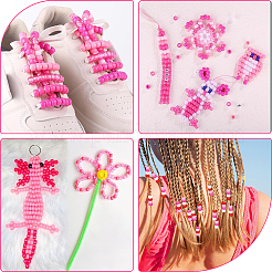 800шт набор из 4-х цветных пластиковых бусин KY-SP0001-24D