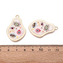 Imprimés alliage pendentifs en émail&nbsp;ENAM-N071-07G-03