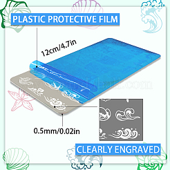 Plantillas de arte de uñas diy de acero inoxidable&nbsp;MRMJ-WH0092-054