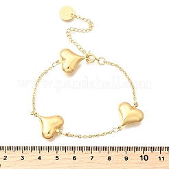 Браслеты из нержавеющей стали 304 для женщин BJEW-P354-01A-G