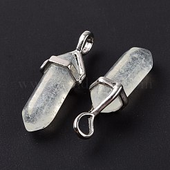 Бледно-зеленые арбузные камни стеклянные заостренные подвески&nbsp;G-K329-25P