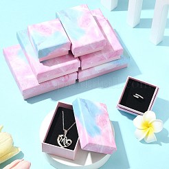 8 шт. 4 стили картонных коробок для колец&nbsp;CBOX-FS0001-05