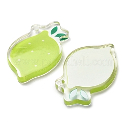 Непрозрачные печатные акриловые подвески OACR-I020-06C