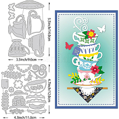 Углеродистая сталь разрезает трафареты DIY-WH0309-269