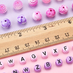 244шт наборы имитации акриловых бусин OACR-FS0004-07B