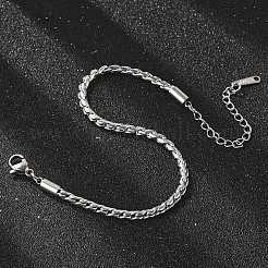 Браслеты-цепочки из нержавеющей стали 304 для женщин&nbsp;BJEW-Q051-04P