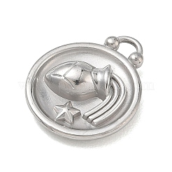 12 pendentif constellations en acier inoxydable 304&nbsp;STAS-F354-01P-12
