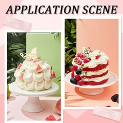 21 шт. тема дня рождения зеркальный эффект акриловый вставка для кекса на день рождения украшение карты&nbsp;AJEW-SP0001-73A