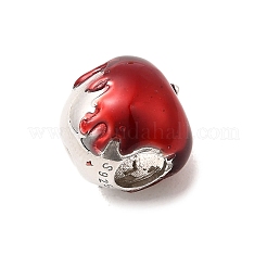 925 sterling argento smaltato European Beads&nbsp;STER-Z013-07P-01