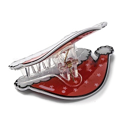 Рождественские пластиковые заколки-коготь&nbsp;LS-PHAR-K006-01B