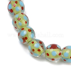 Нити ламвордских бусин ручной работы LAMP-P069-01A-08