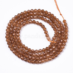 Natürliche orange Granatperlen Stränge&nbsp;G-R462-029A