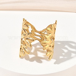 Регулируемые манжеты из нержавеющей стали 304 с открытыми кольцами для женщин&nbsp;LS-RJEW-Z122-03G-05