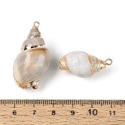 Гальванические подвески из натуральной спирали&nbsp;SSHEL-N042-05