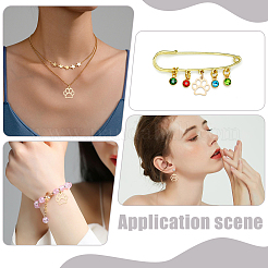 24 шт. подвески из нержавеющей стали в форме отпечатка собачьей лапы&nbsp;FIND-WR0012-50