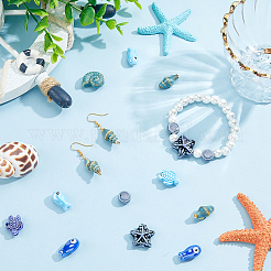 56шт 8 стиля фарфоровые бусины ручной работы&nbsp;PORC-SC0001-37