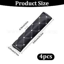 4 шт. универсальные накладки на ремни безопасности автомобиля из искусственной кожи&nbsp;AJEW-CL0001-96A
