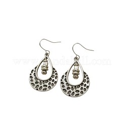 Boucles d'oreilles pendantes en alliage et perles de plastique CCB&nbsp;WGFA69B-01