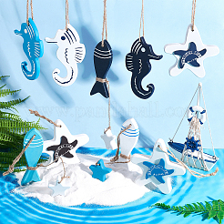 Мдф доска подвесные украшения&nbsp;HJEW-PH0001-37