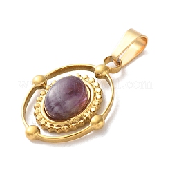 Подвески из натурального аметиста &nbsp;STAS-C120-14G-08