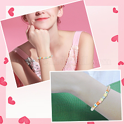 2000 шт. 6 вида прозрачных и непрозрачных акриловых бусин SACR-PA0001-06