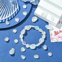 32 Uds. 8 estilos de cuentas acrílicas opacas chapadas en uv&nbsp;OACR-CJ0002-77