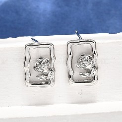 Латунь серьги EJEW-G432-01P