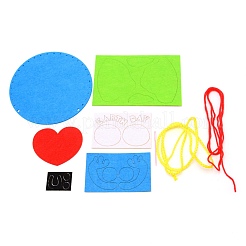 The earth day theme diy erdförmige beutel-kits aus nicht gewebtem stoff cartoon&nbsp;DIY-WH0001-39