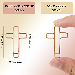 108шт. 6-х цветная металлическая скрепка&nbsp;AJEW-CP0008-65C