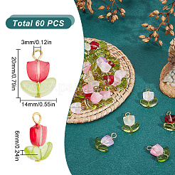 60шт подвески ручной работы лэмпворк FIND-DC0004-83