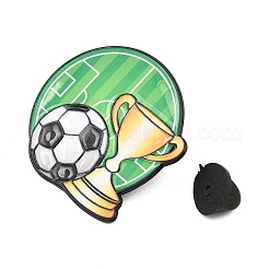 Эмалевые значки на спортивную тематику: футбол и трофеи&nbsp;LS-JEWB-L023-02D-EB