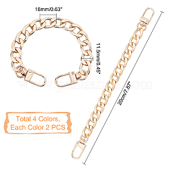 8 шт. 4 цвета алюминиевые бордюрные цепи&nbsp;FIND-PH0001-36